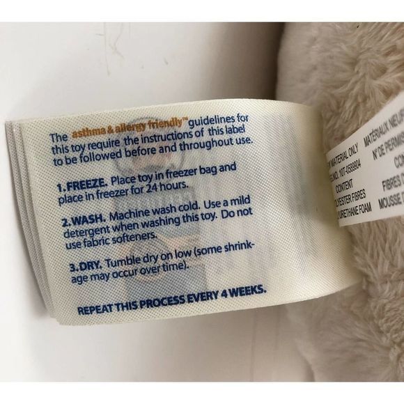 Build A Bear‎ Light Brown Tan Plush 12" Sitting Bear Asthma & Allergy Friendly - Picture 12 of 12